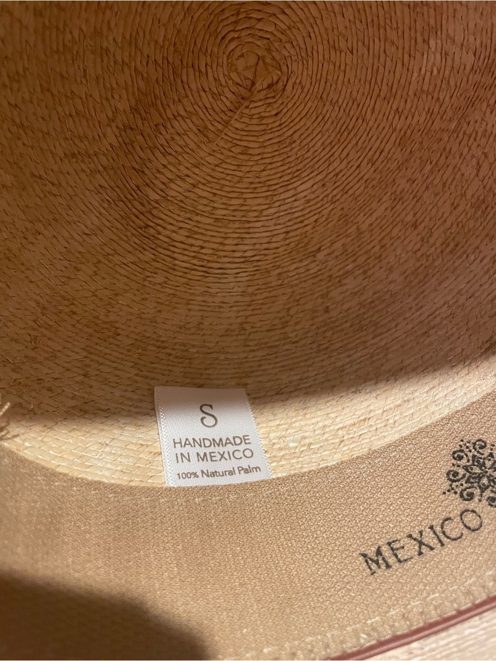 Brand New Hand Made 100% Braided Palm Wide-Brim Sun Hat with Pink Trim - Picture 6 of 8